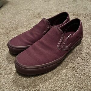 Vans Mono Plum Wine Purple Slip-On